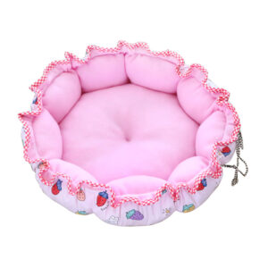 Warm Pet Bed 2 In 1 Round Plush Cat Cushion House With Drawstring Kitten Basket Sleep Bag For Small Dog Cats Puppy Nest Kennel