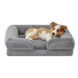 High quality pet bed customized dog sofa orthopedic egg crate foam soft and comfortable cat sleeping bed MOQ 100pcs